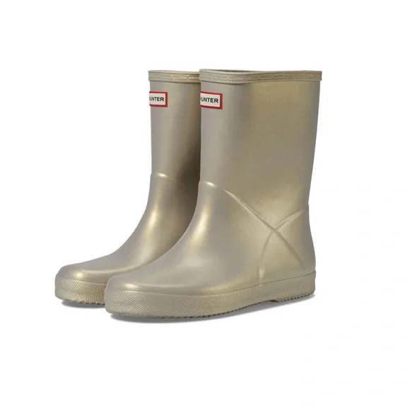 Hunter Kid’s Unisex Original First Nebula Rain Boots - Pale Gold - Picture 2 of 12